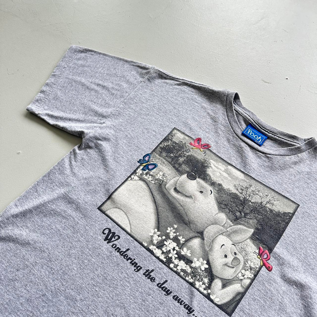 Grey Winnie The Pooh Disney Vintage T-shirt - Large
