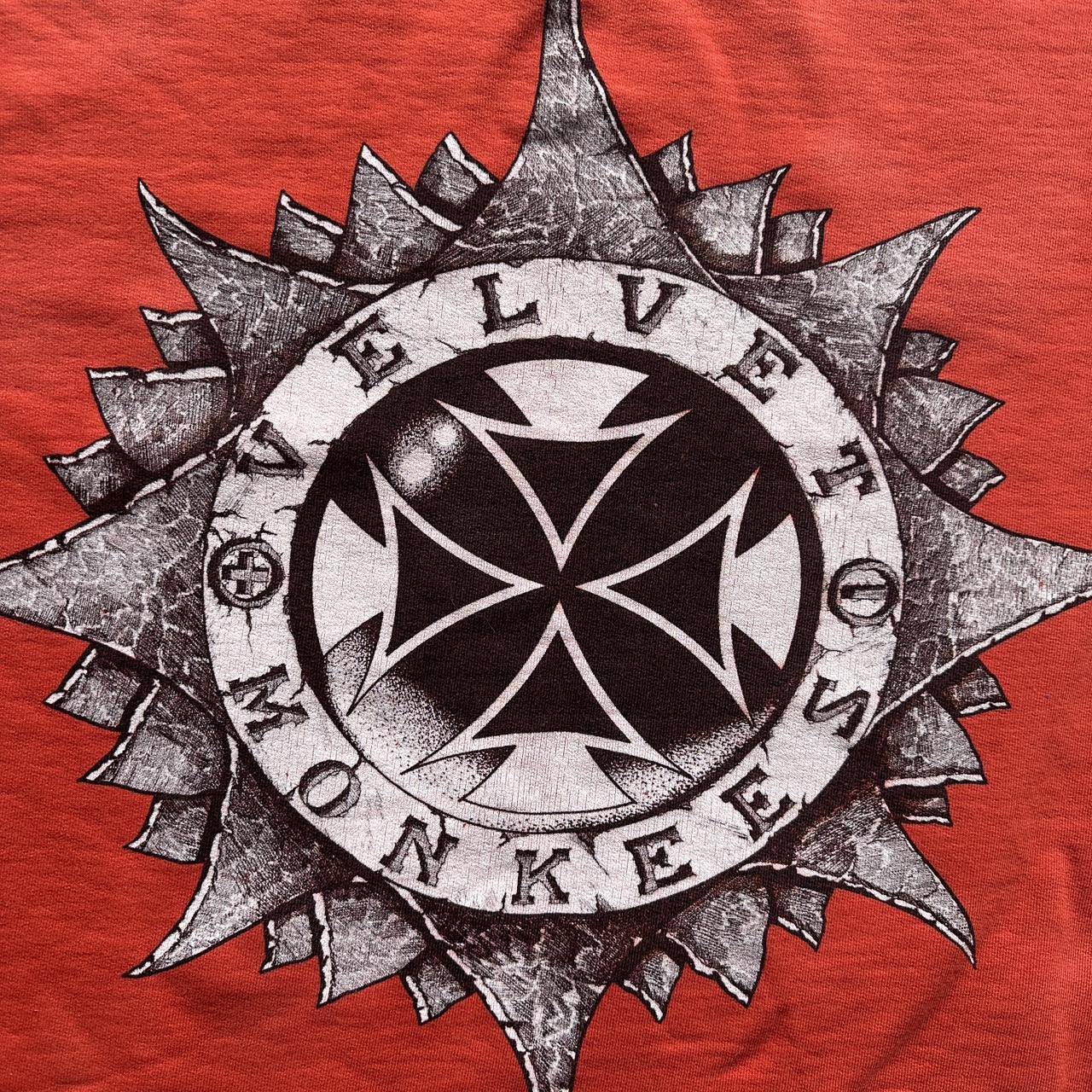Red Velvet Monkees 90s Vintage Graphic Sweatershirt - Boxy Cropped XL
