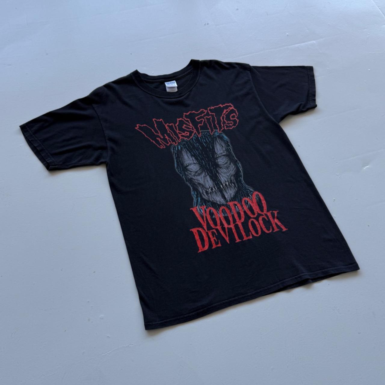 Black Misfits Early 00s Vintage Graphic Band T-shirt - Large