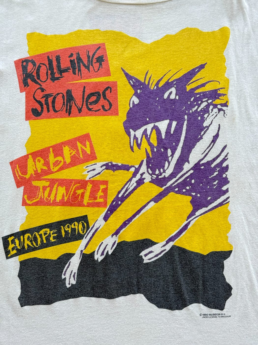 Rolling Stones Urban Jungle Europe 1990 Vintage Band T-Shirt - Large