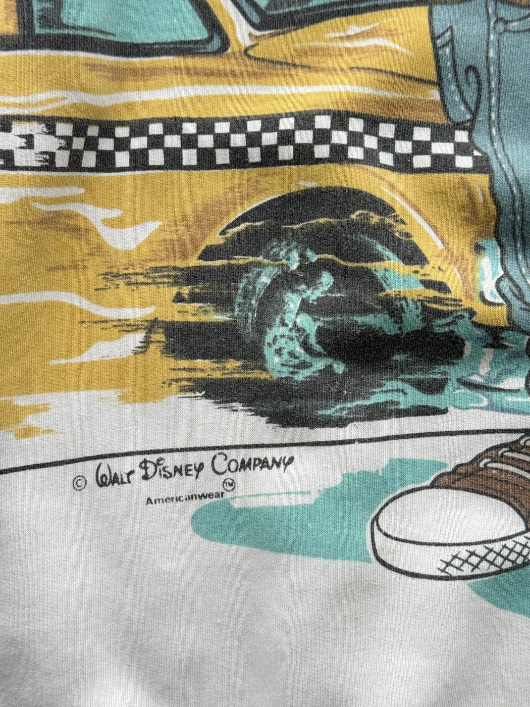 Disney Goofy Taxi Driver 90's Vintage Sweatshirt - Medium