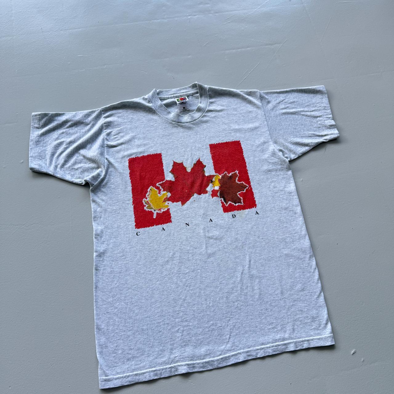 Grey Canada Tourist Vintage 90s T-shirt - Large
