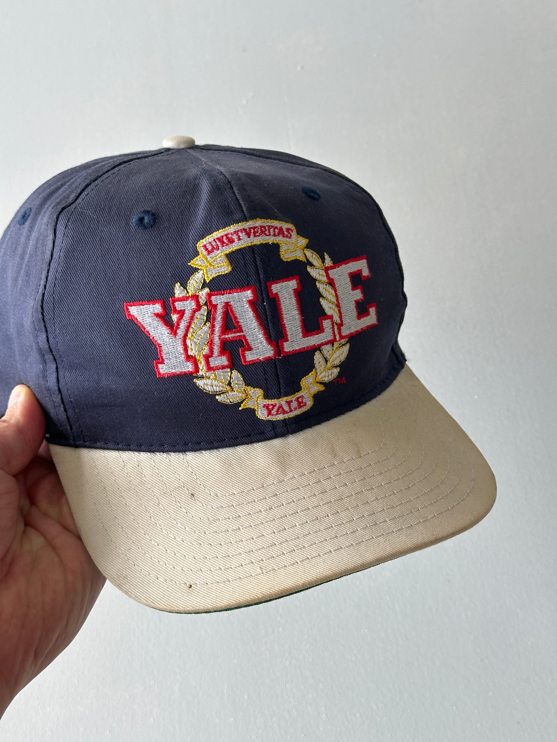 Navy / Stone Yale University 90's Vintage SnapBack Trucker Cap