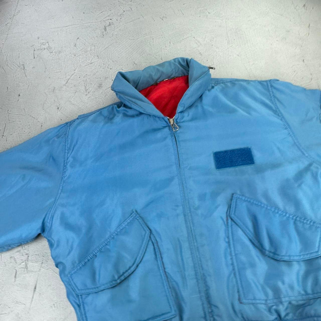 MA2 90s vintage Blue bomber jacket - XL