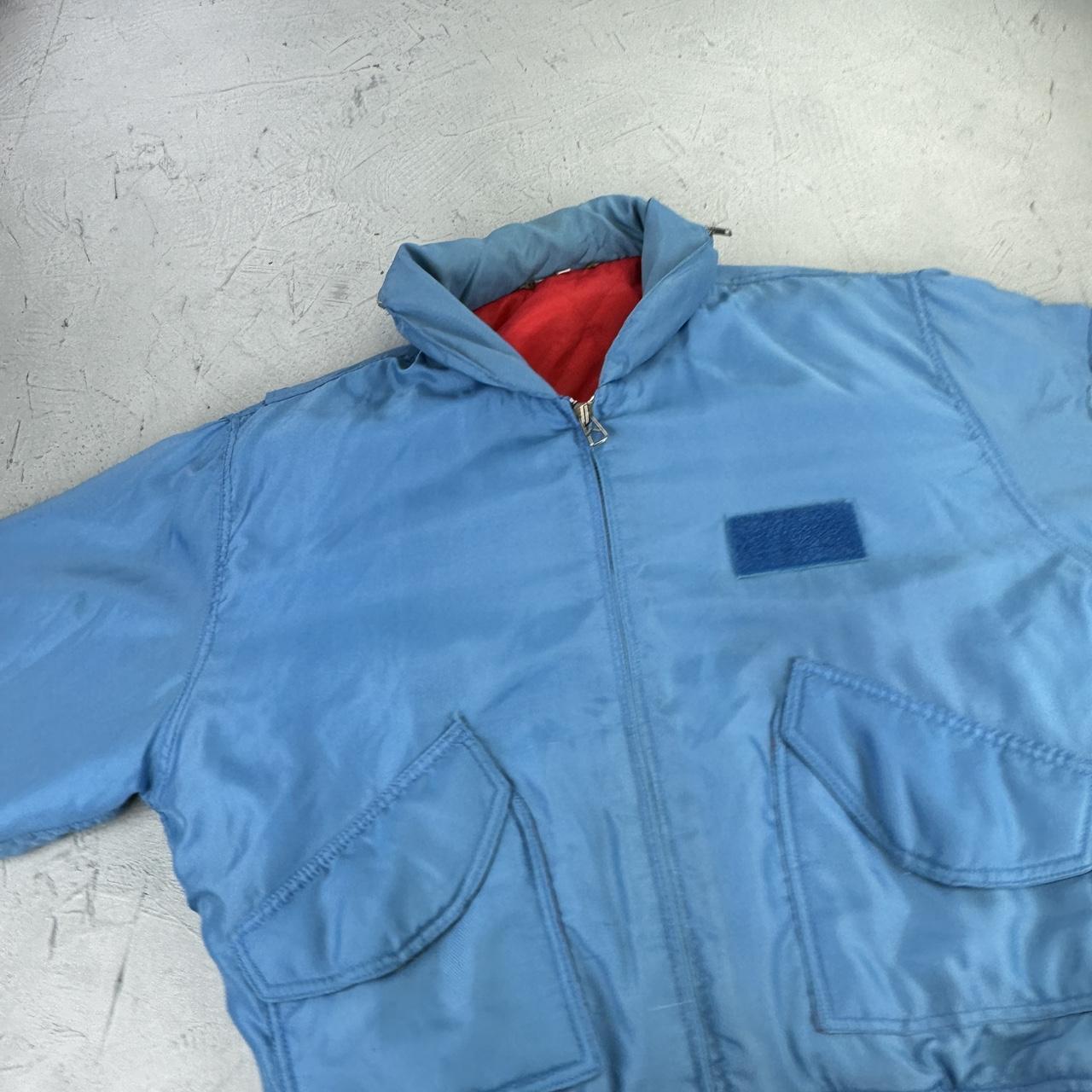 MA2 90s vintage Blue bomber jacket - XL