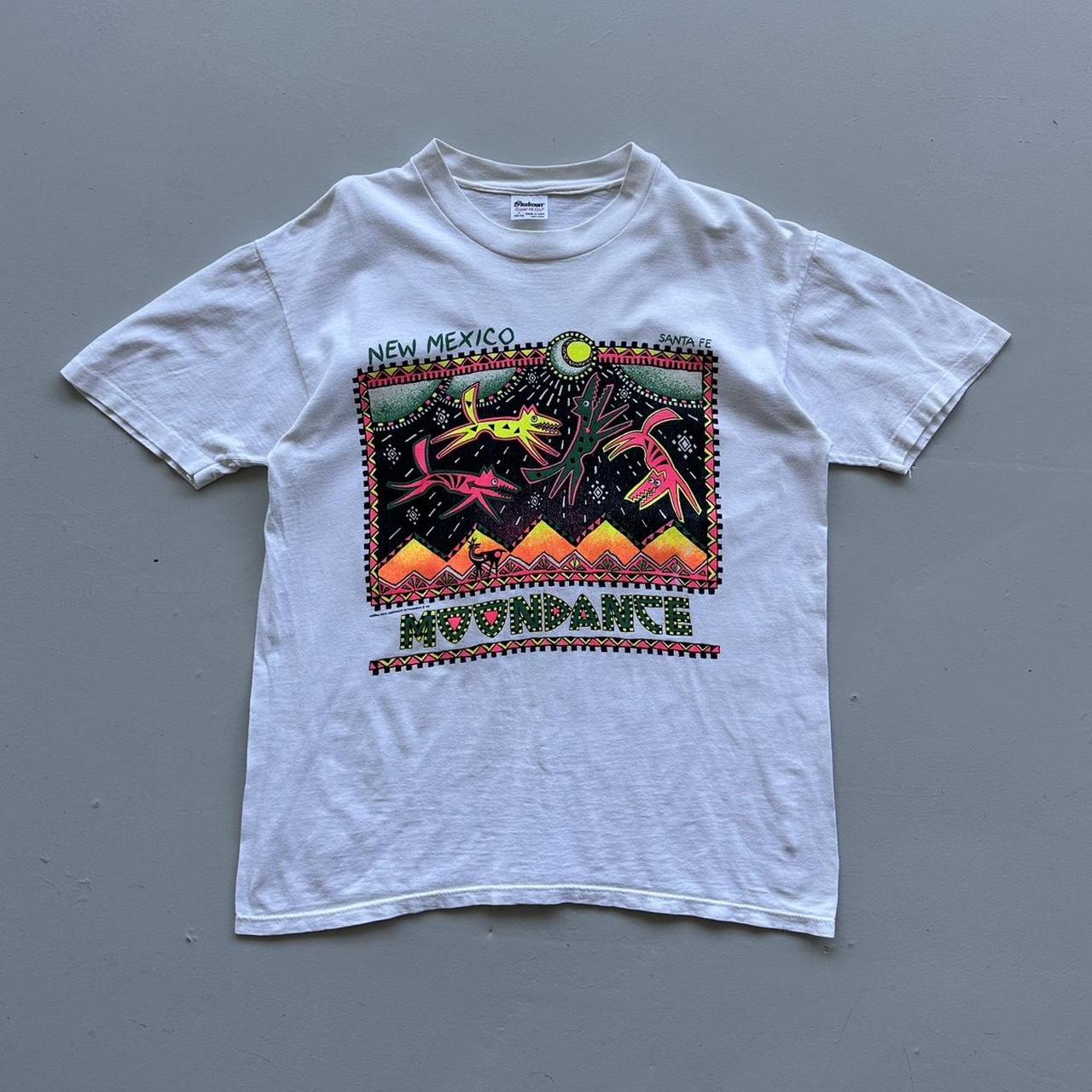 White New Mexico 90s/80s Americana Vintage T-shirt - Medium
