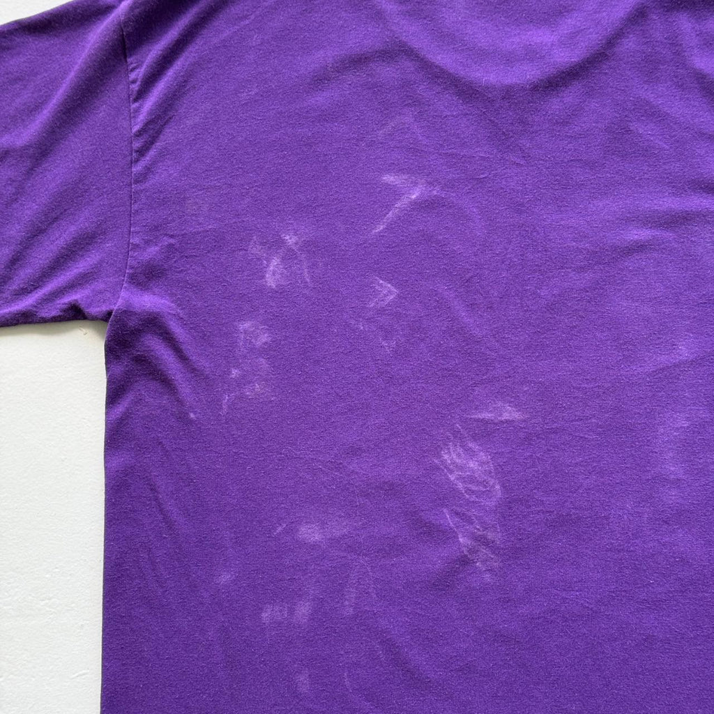 Purple Halloween 90s Slogan Vintage T-shirt - XL