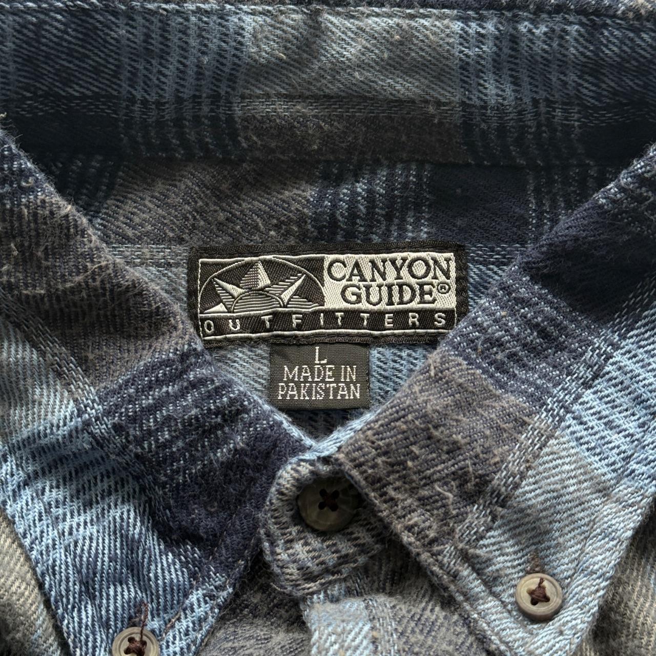Blue Canyon Guide 80’s Vintage Flannel Long Sleeve Shirt - Large