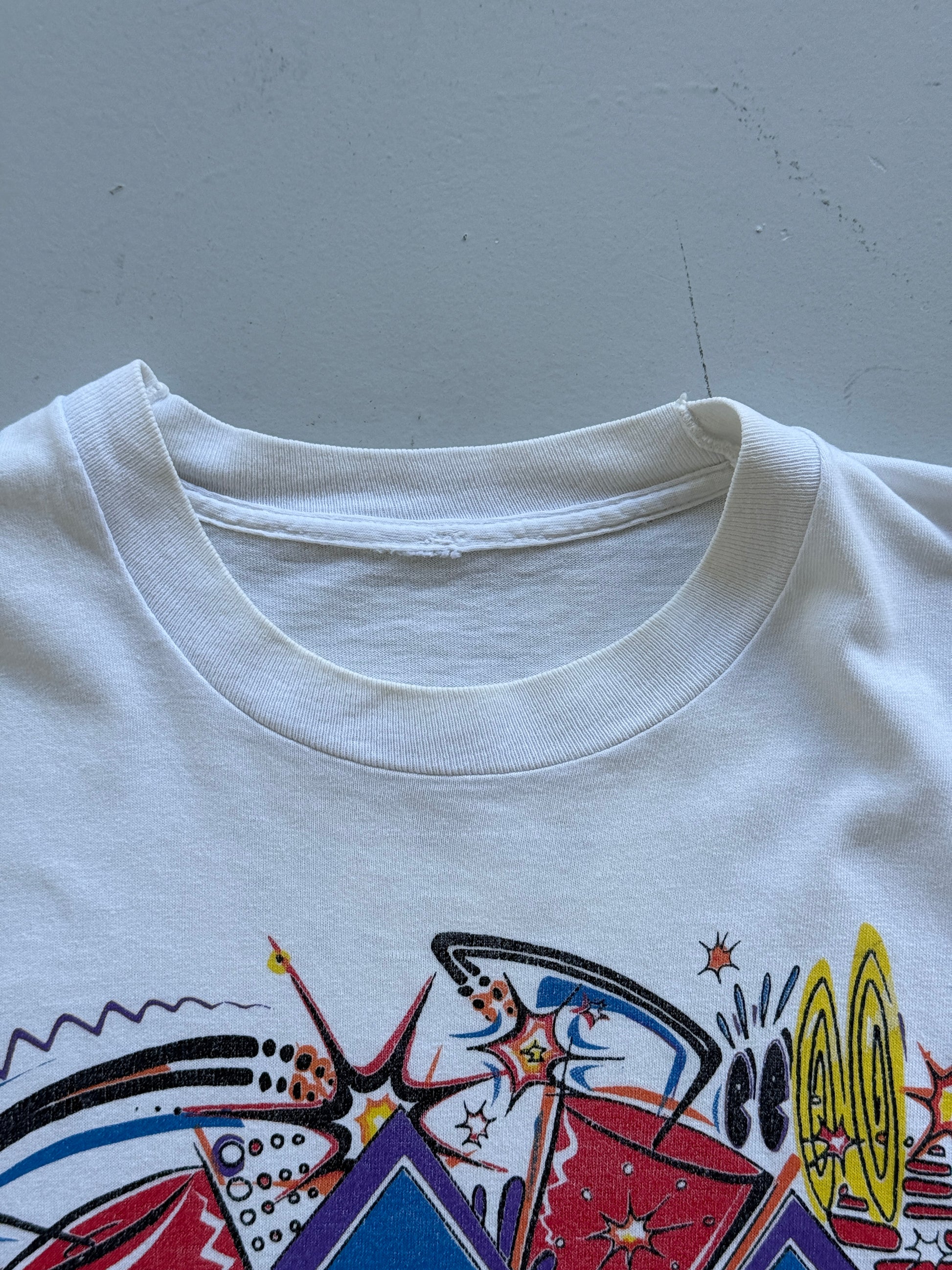 White YES Clothing 90's Vintage Single Stitch Graphic T-Shirt - XL