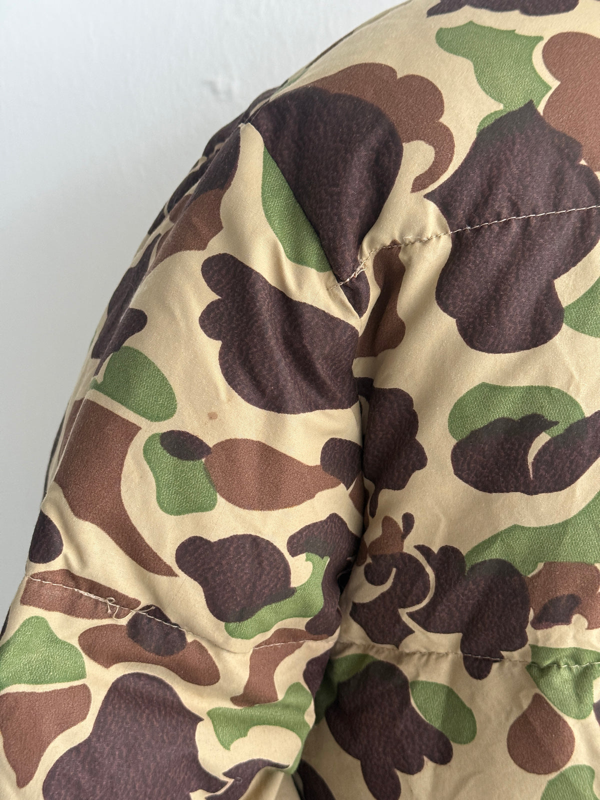 Cabela's Camo & Blaze Orange Reversible 80's Vintage Hunting Puffer Jacket - XL