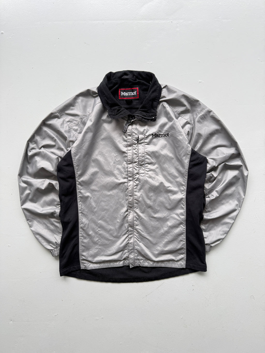 Marmot Silver & Black 00s Vintage Lightweight Insulated Jacket
