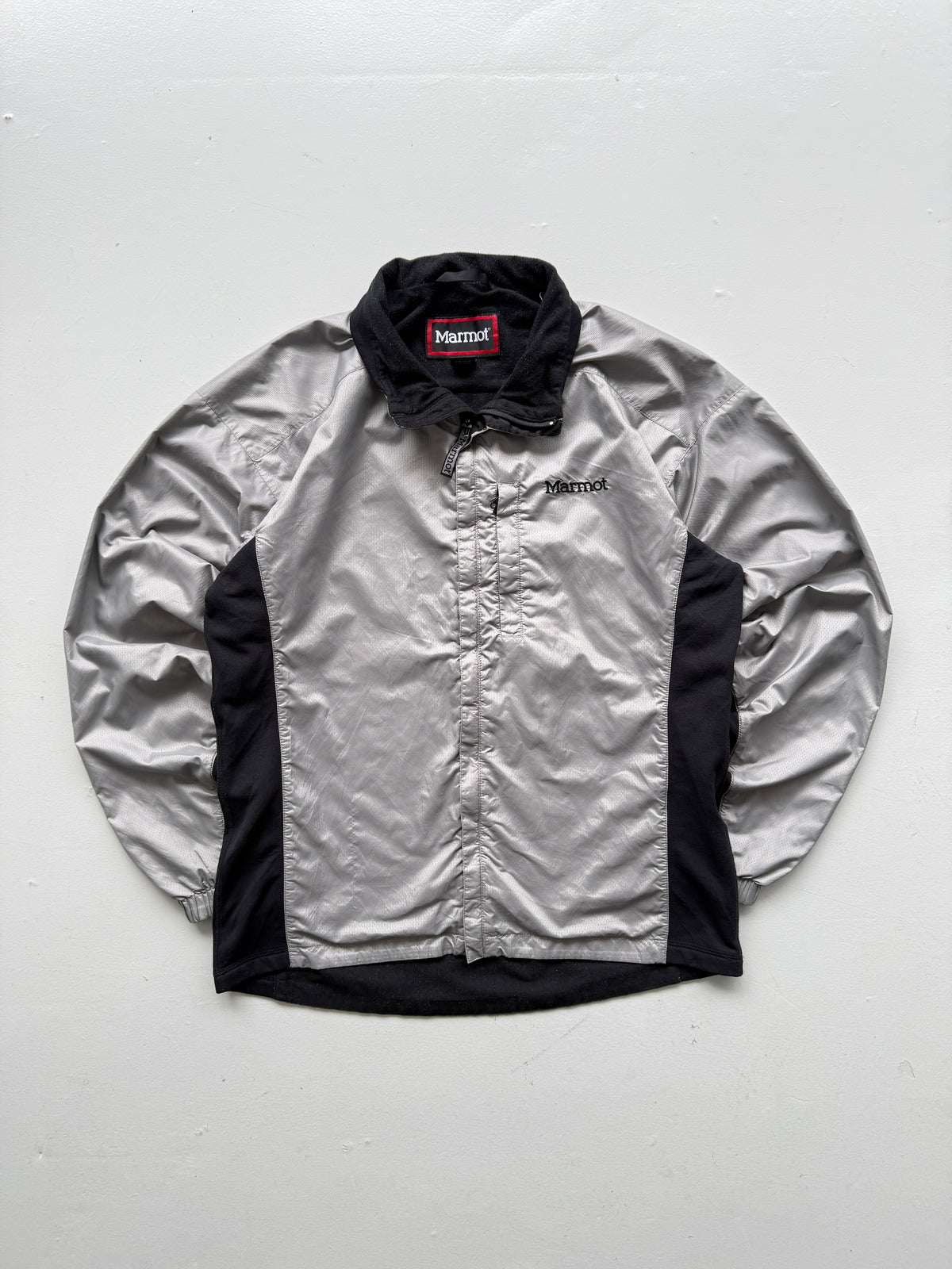 Marmot Silver & Black 00s Vintage Lightweight Insulated Jacket