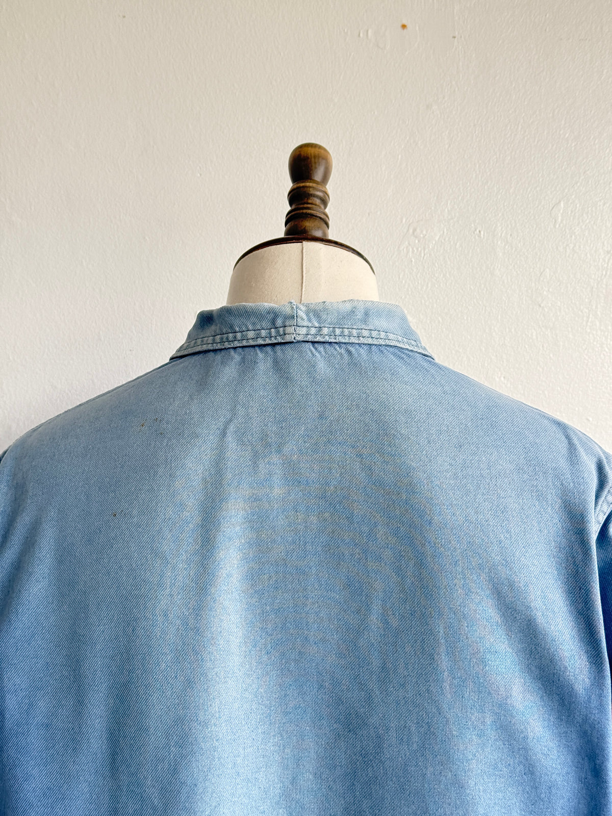 Thrashed Blue Le Mont Carmel 70s Vintage Workwear Chore Jacket CH515 - Medium
