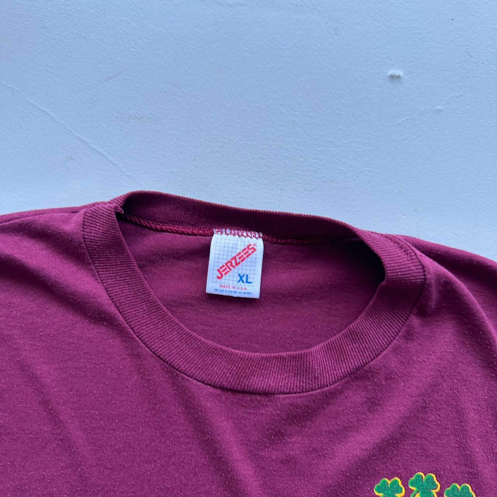 Burgundy Emerald City Police 90s Vintage T-shirt - XL