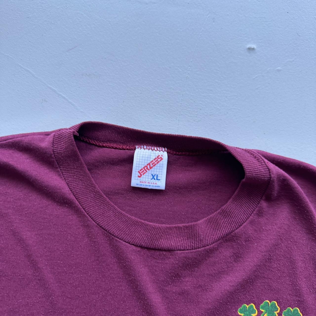 Burgundy Emerald City Police 90s Vintage T-shirt - XL