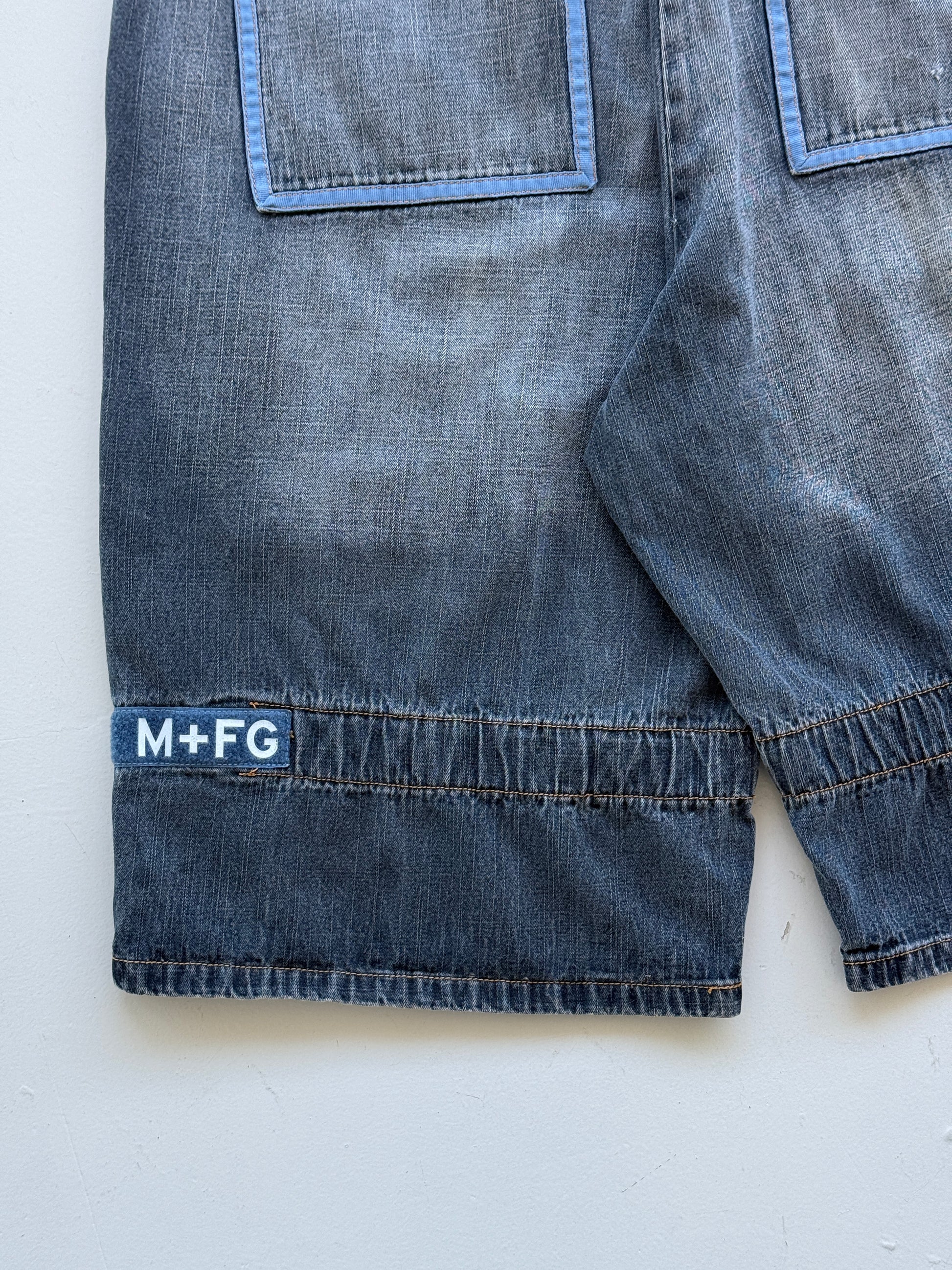 Dark Blue Le Jean De Marithe Francois Girbaud 90's Vintage Denim Shorts - W40