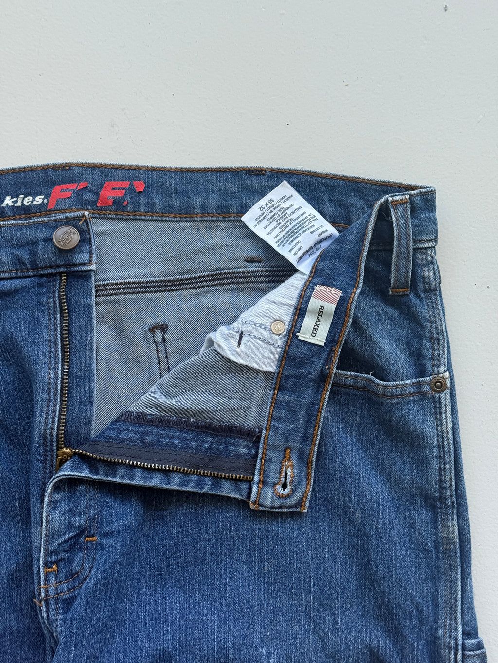 Blue Dickies 00's Vintage Relaxed Fit Carpenter Jeans - W38 x L32