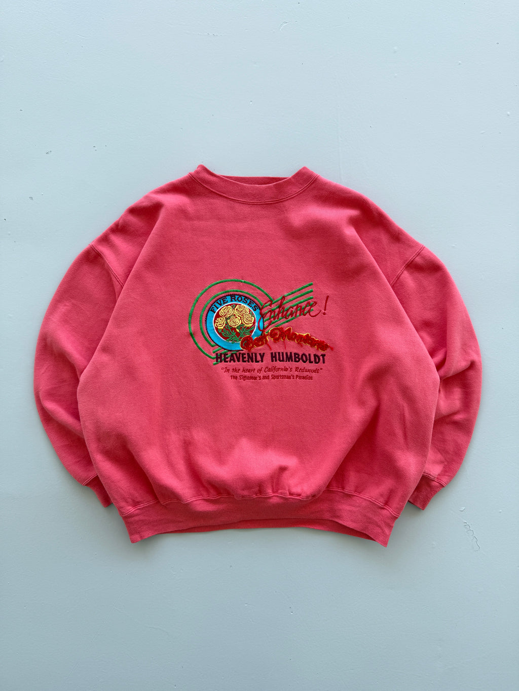 Pink Best Montana 80's Vintage Graphic Sweatshirt Jumper - Large