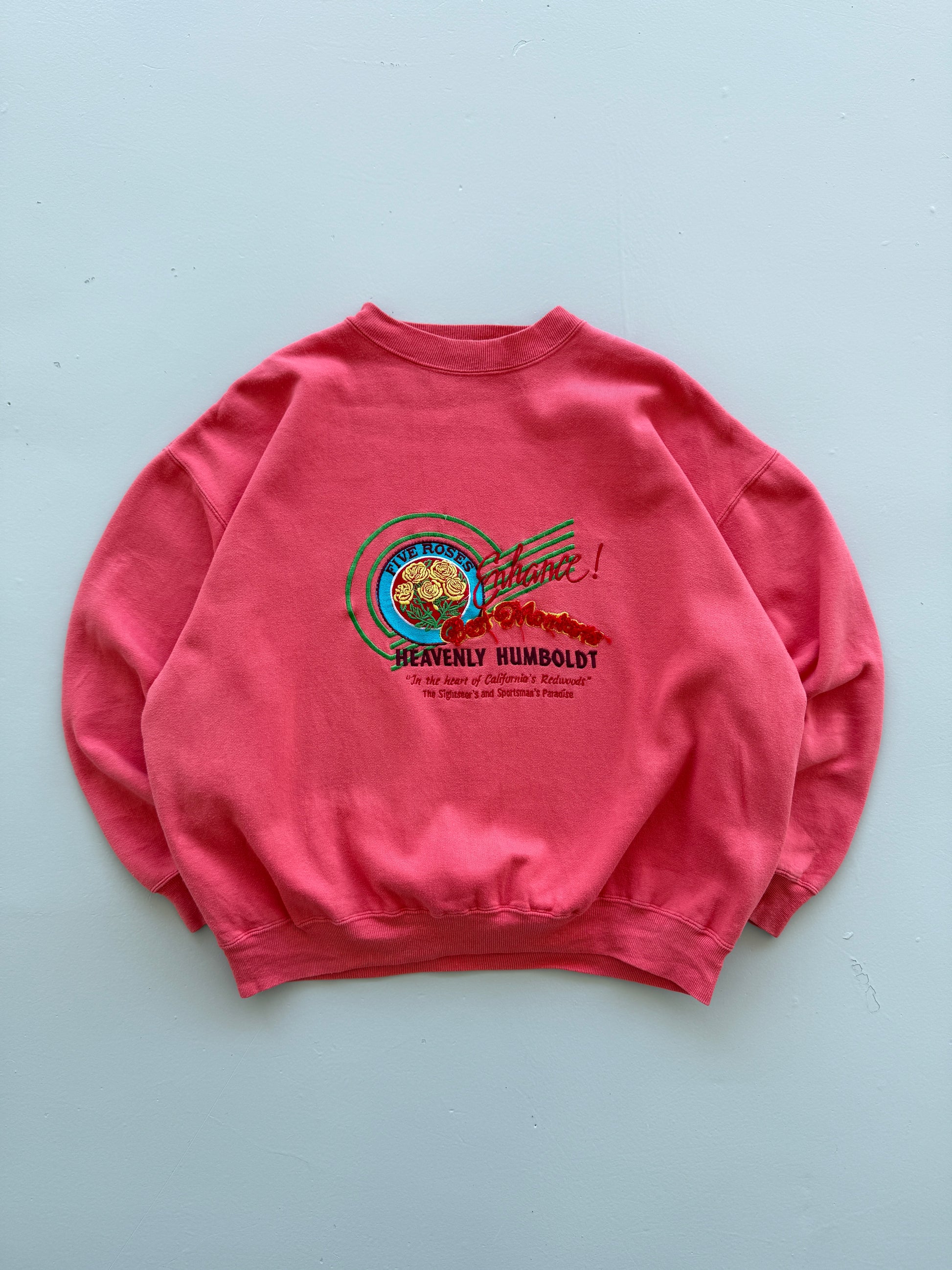 Pink Best Montana 80's Vintage Graphic Sweatshirt Jumper - Large