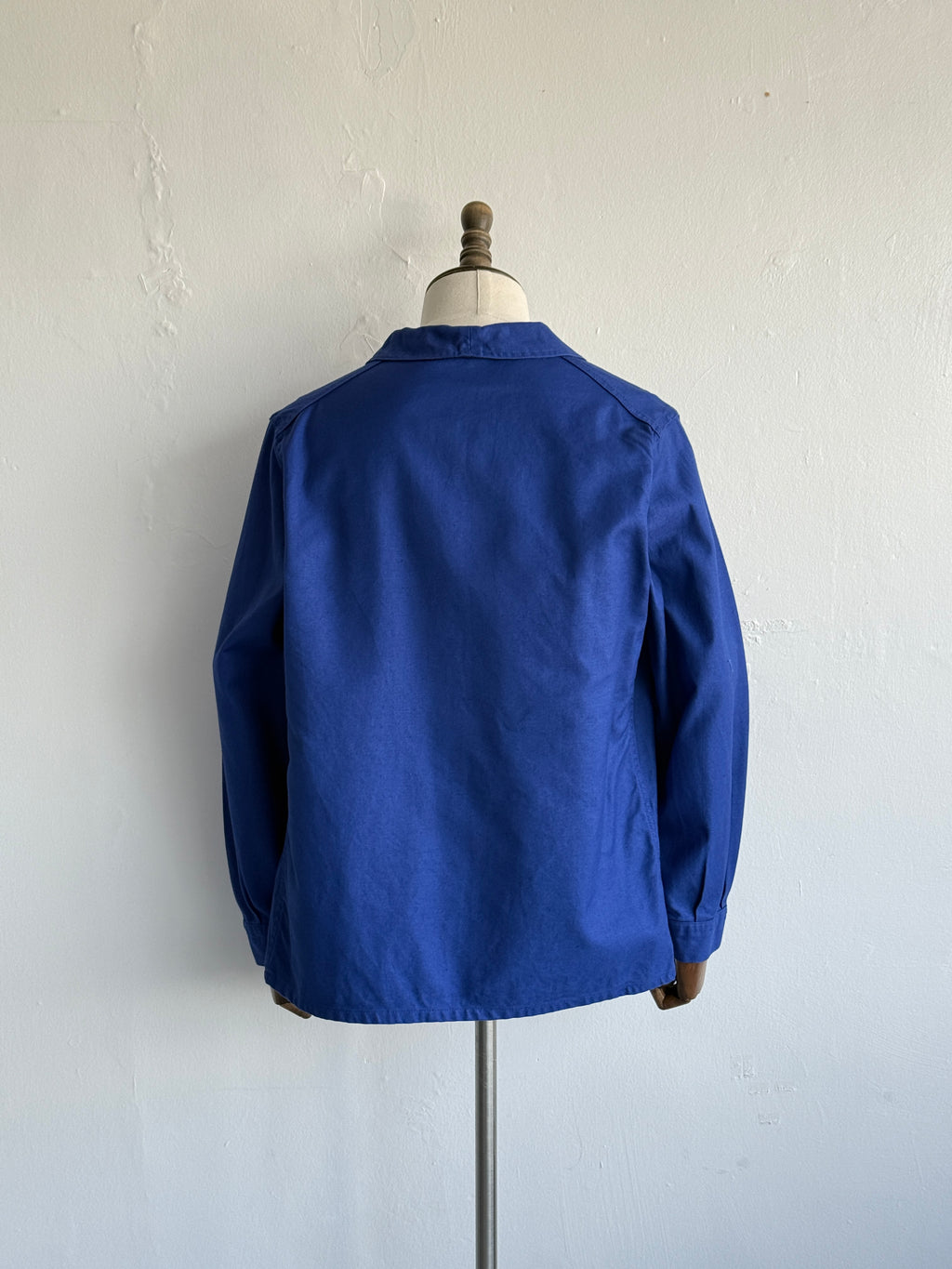 Blue French 1950s/60s Vintage Workwear Chore Jacket CH470 - Medium