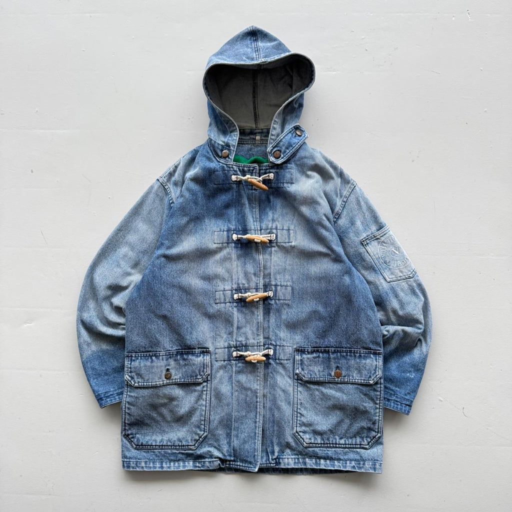 Rare Valentino 90’s Vintage Denim Duffel Coat - Large