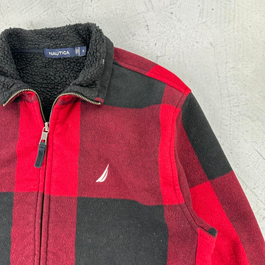 Nautica Buffalo Plaid 00s vintage Fleece - Medium