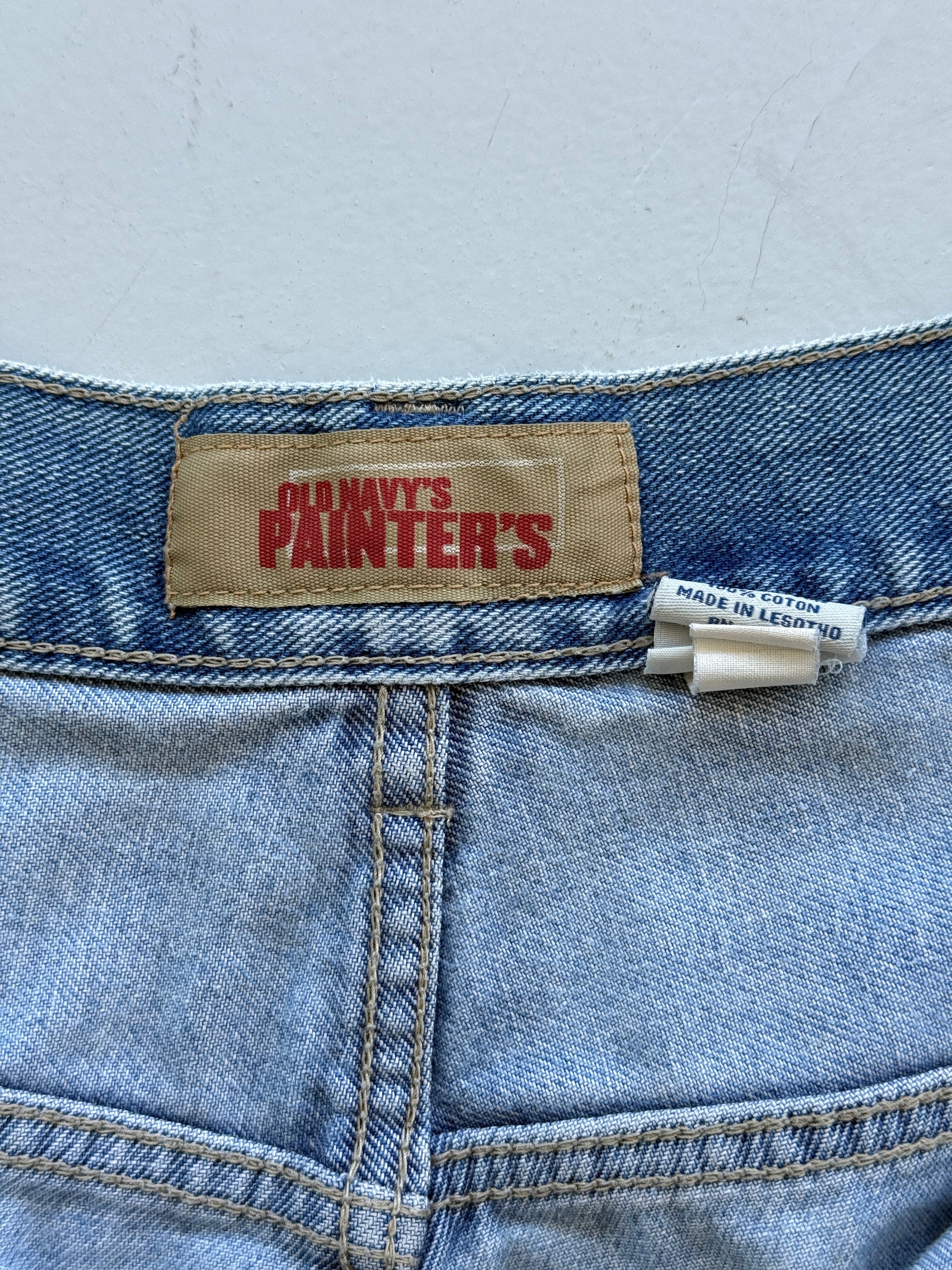 Light Blue Old Navy 00's Vintage Y2K Baggy Denim Shorts - W36 x L10.5