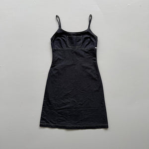 Women's Black / Dark Navy Denim Spaghetti Strap Mini Dress - Size 8