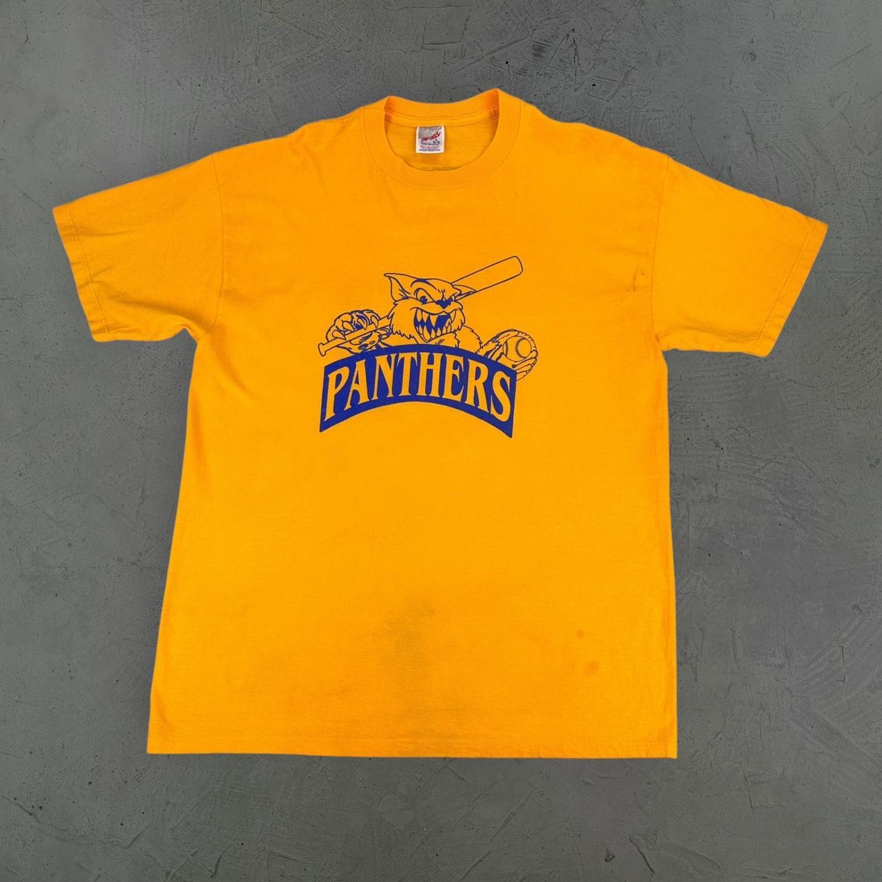 Panthers Yellow 90s vintage T-shirt - Large