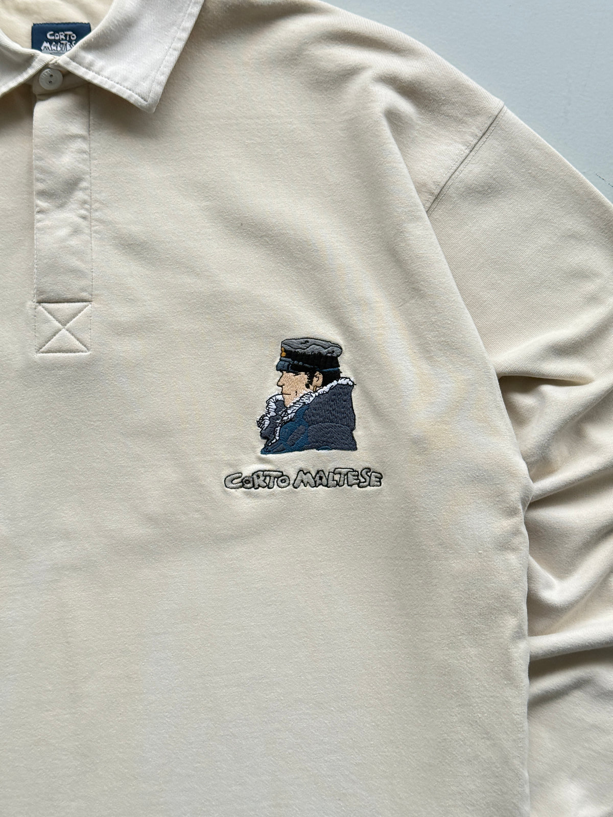 Corto Maltese Studio Aventures 90's Vintage Rugby Polo Shirt - Large
