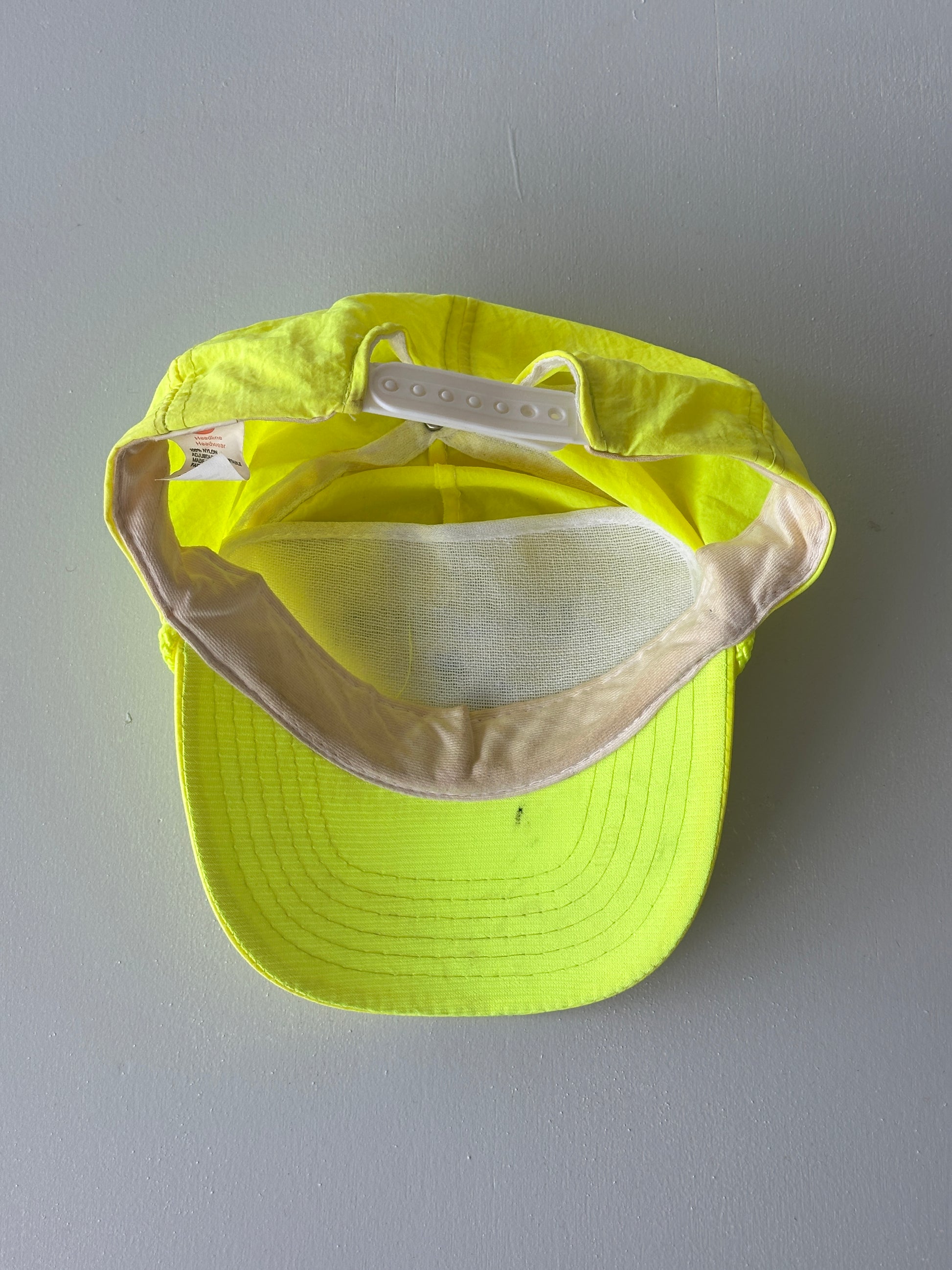 Neon Yellow Riverport 90's Vintage SnapBack Trucker Cap