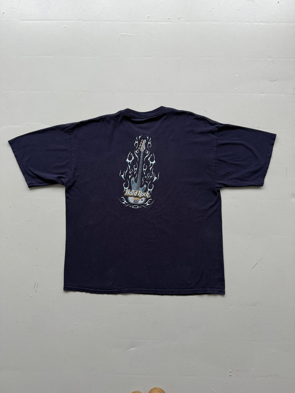 Navy Blue Hard Rock Cafe 90's Vintage Graphic T-Shirt - XXL