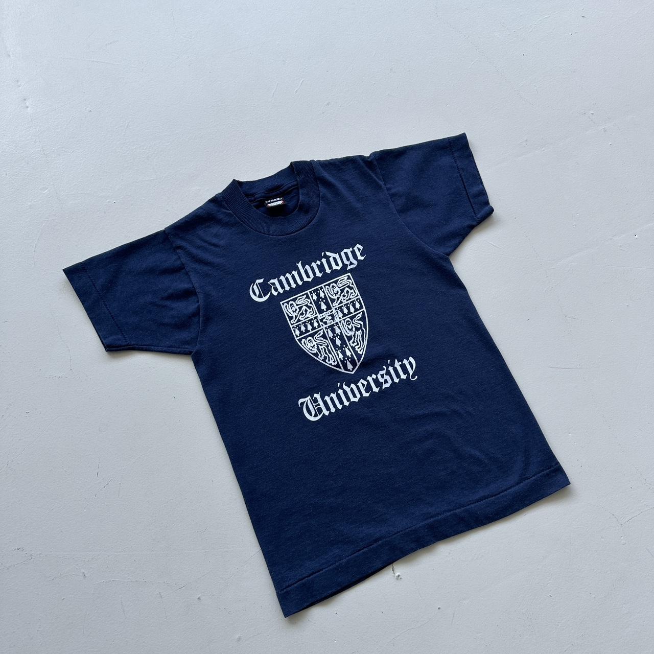 Navy Cambridges University 90s Vintage Baby T-shirt - Size 6