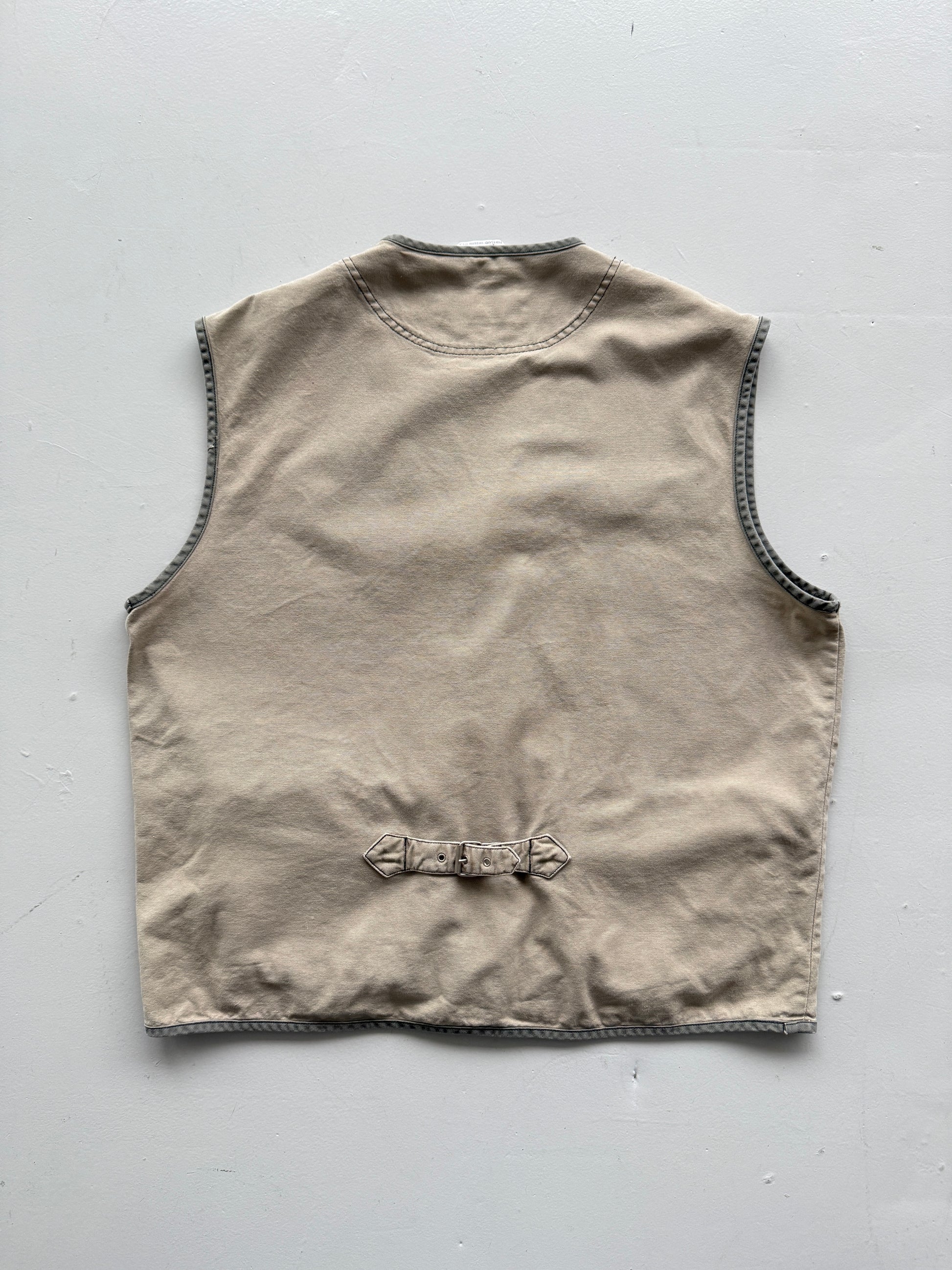 Cream Columbia 90's Vintage Utility Fishermans Vest- XL