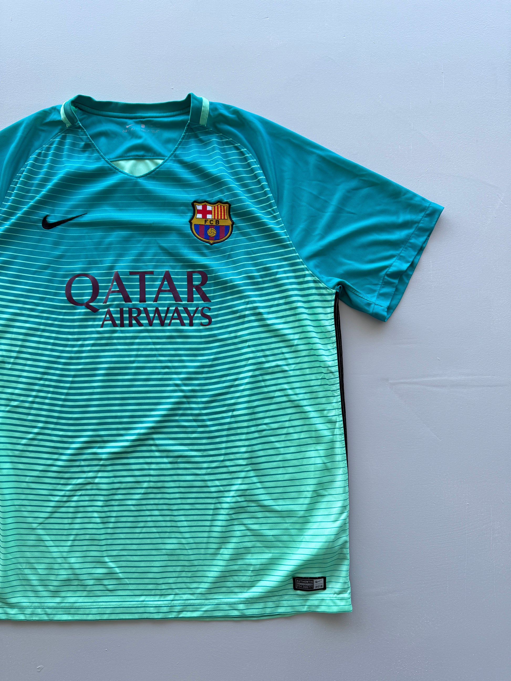 Nike FC Barcelona 2016-17 Third Vintage Football Shirt - XL