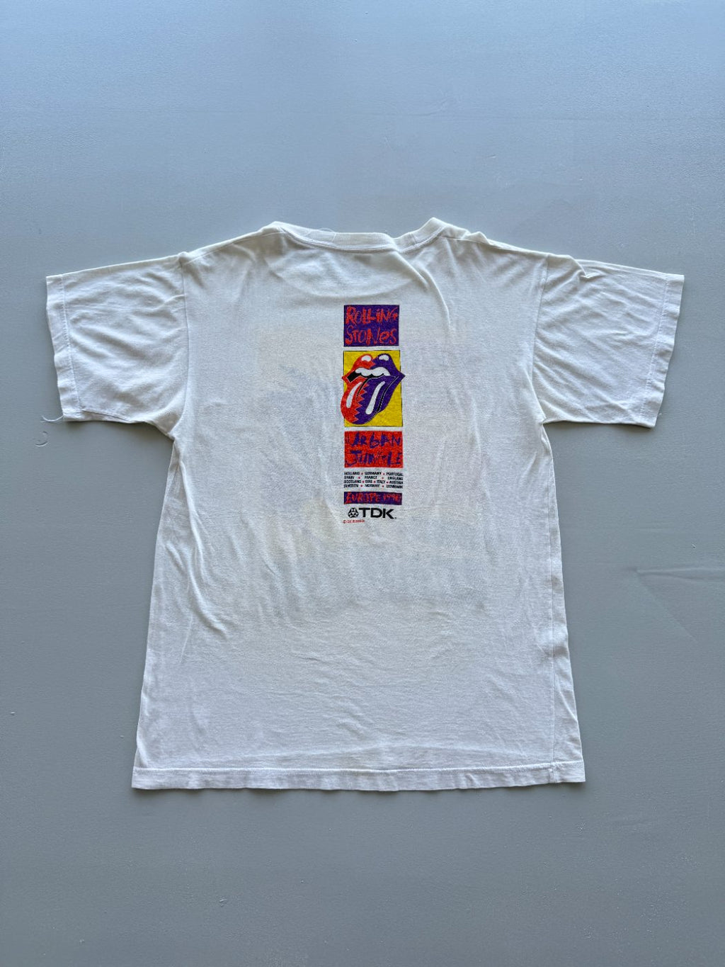 Rolling Stones Urban Jungle Europe 1990 Vintage Band T-Shirt - Large