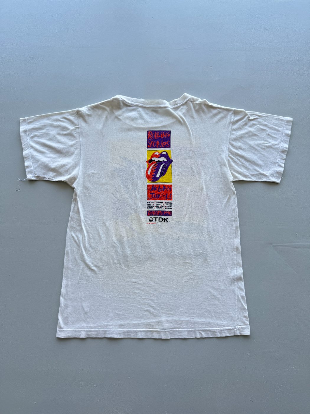 Rolling Stones Urban Jungle Europe 1990 Vintage Band T-Shirt - Large