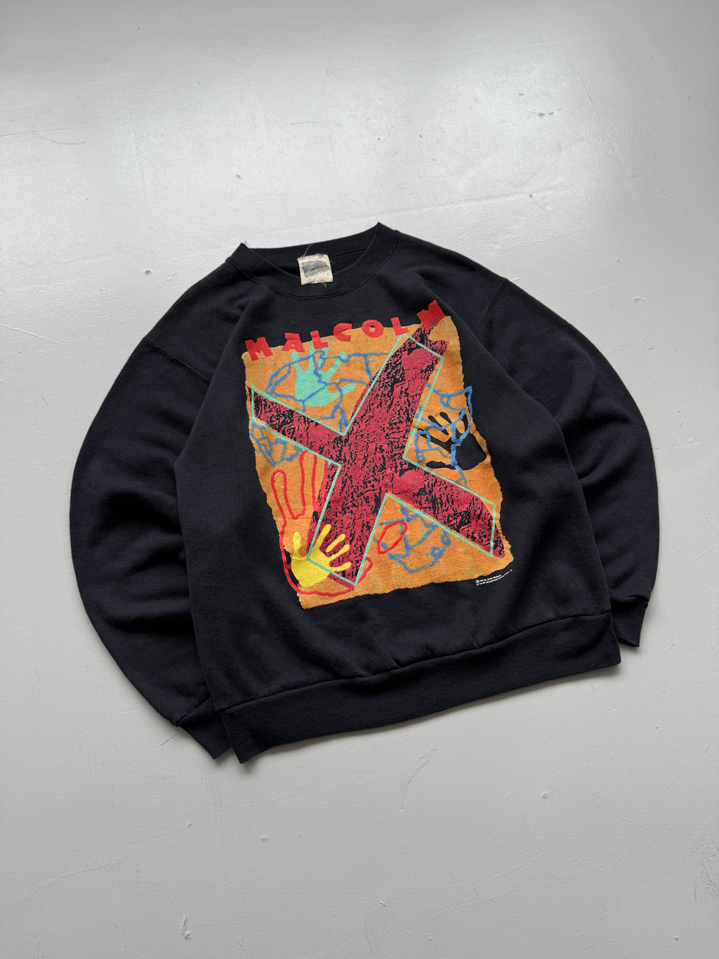 Rare Malcolm X 1992 Black Vintage Sweatshirt - Medium