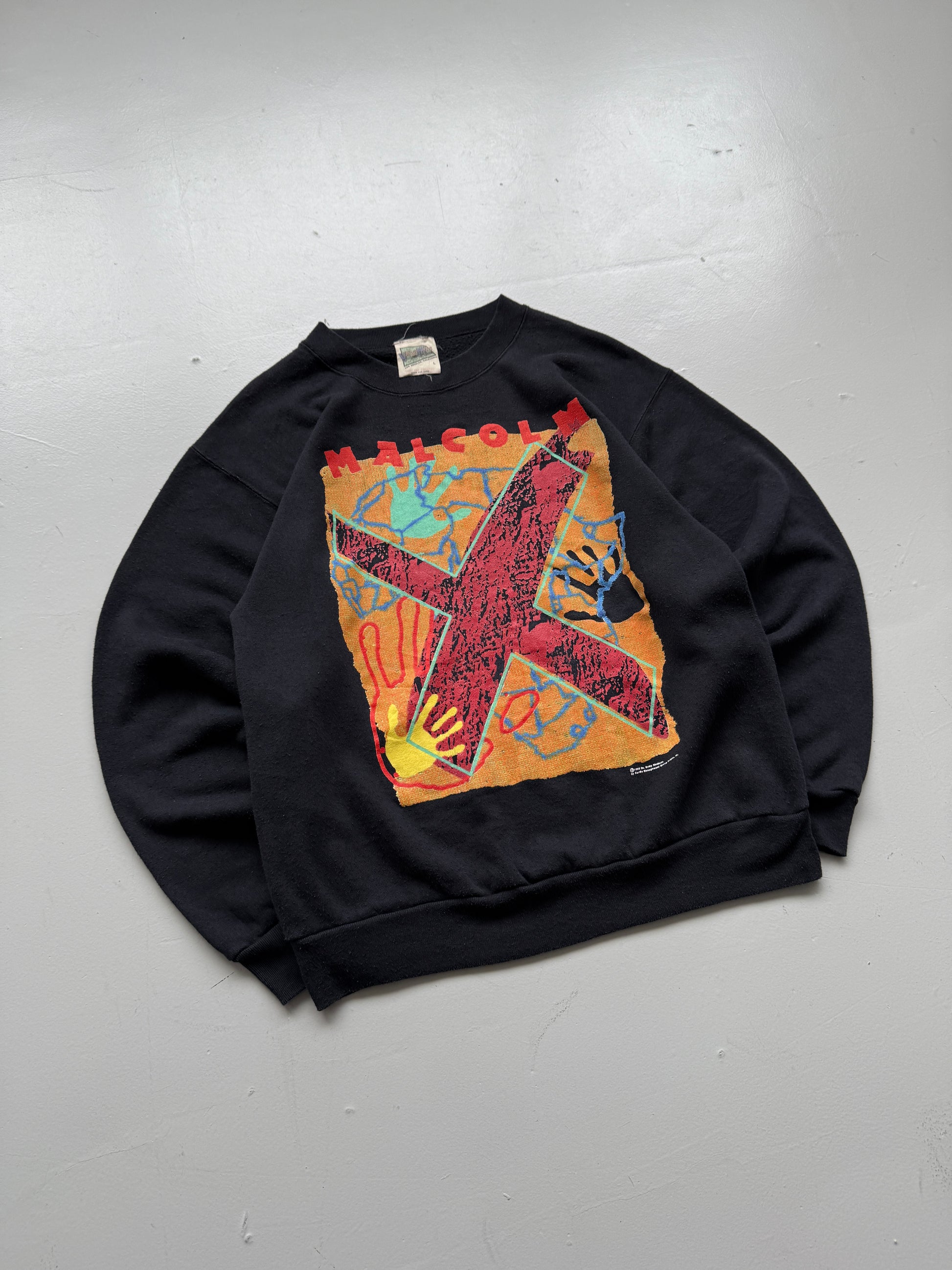 Rare Malcolm X 1992 Black Vintage Sweatshirt - Medium