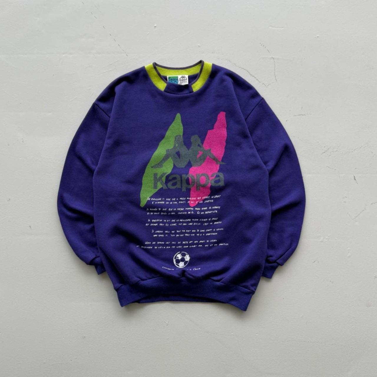 Purple Kappa 90's Deadstock Graphic Sweatshirt - Kids 6-8