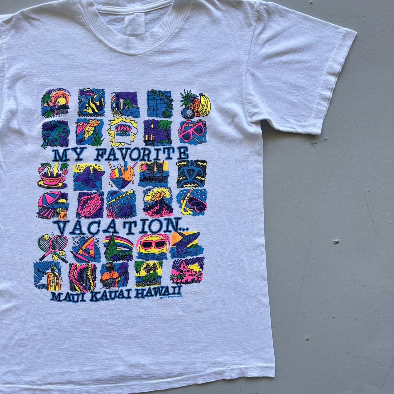 White Hawaii Tourist 90s Vintage T-shirt - Small