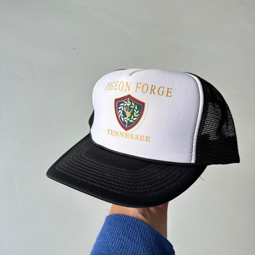 Black & White Pigeon Force Mesh and Foam Trucker SnapBack Cap