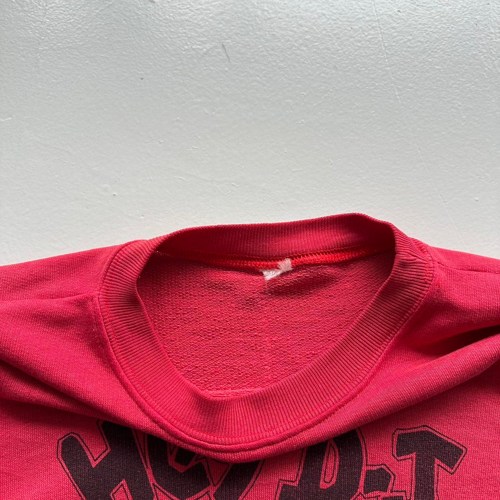Burgundy Red French Cartoon DJ 90’s Vintage Graphic Sweatshirt - Large