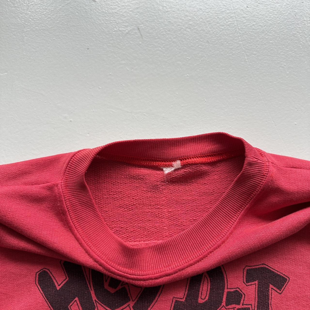 Burgundy Red French Cartoon DJ 90’s Vintage Graphic Sweatshirt - Large