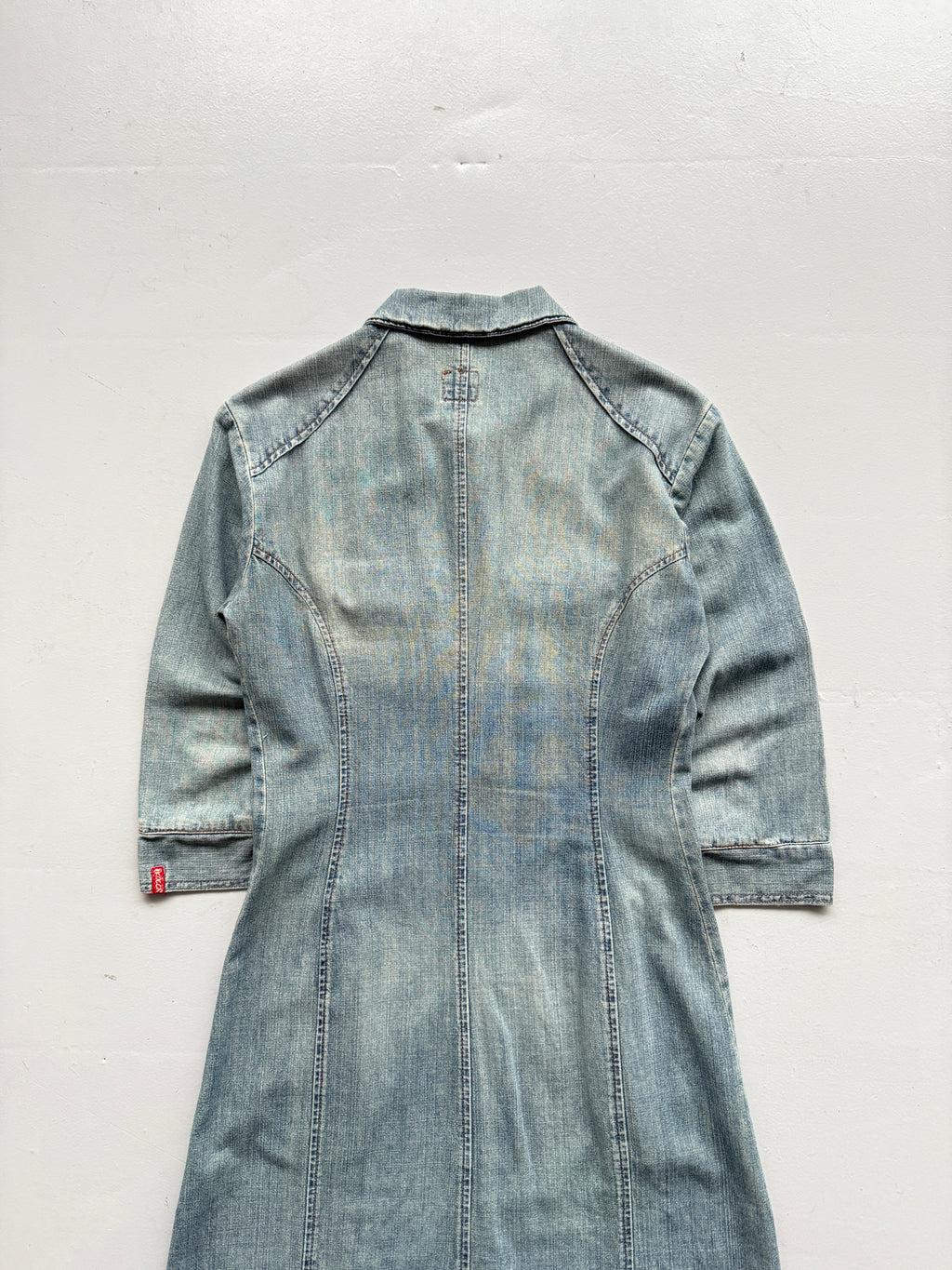 Light Blue Kocca 00's Vintage Y2K Maxi Denim Dress - Small