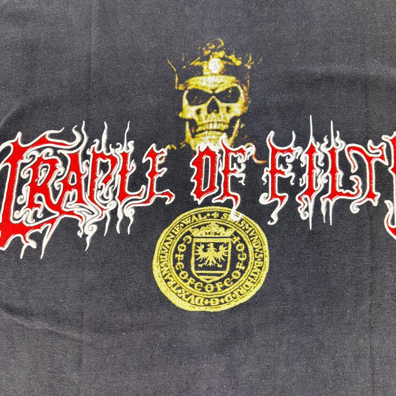 Cradle Of Filth Rare Dani Filth 90s Metal Band T-shirt - Large