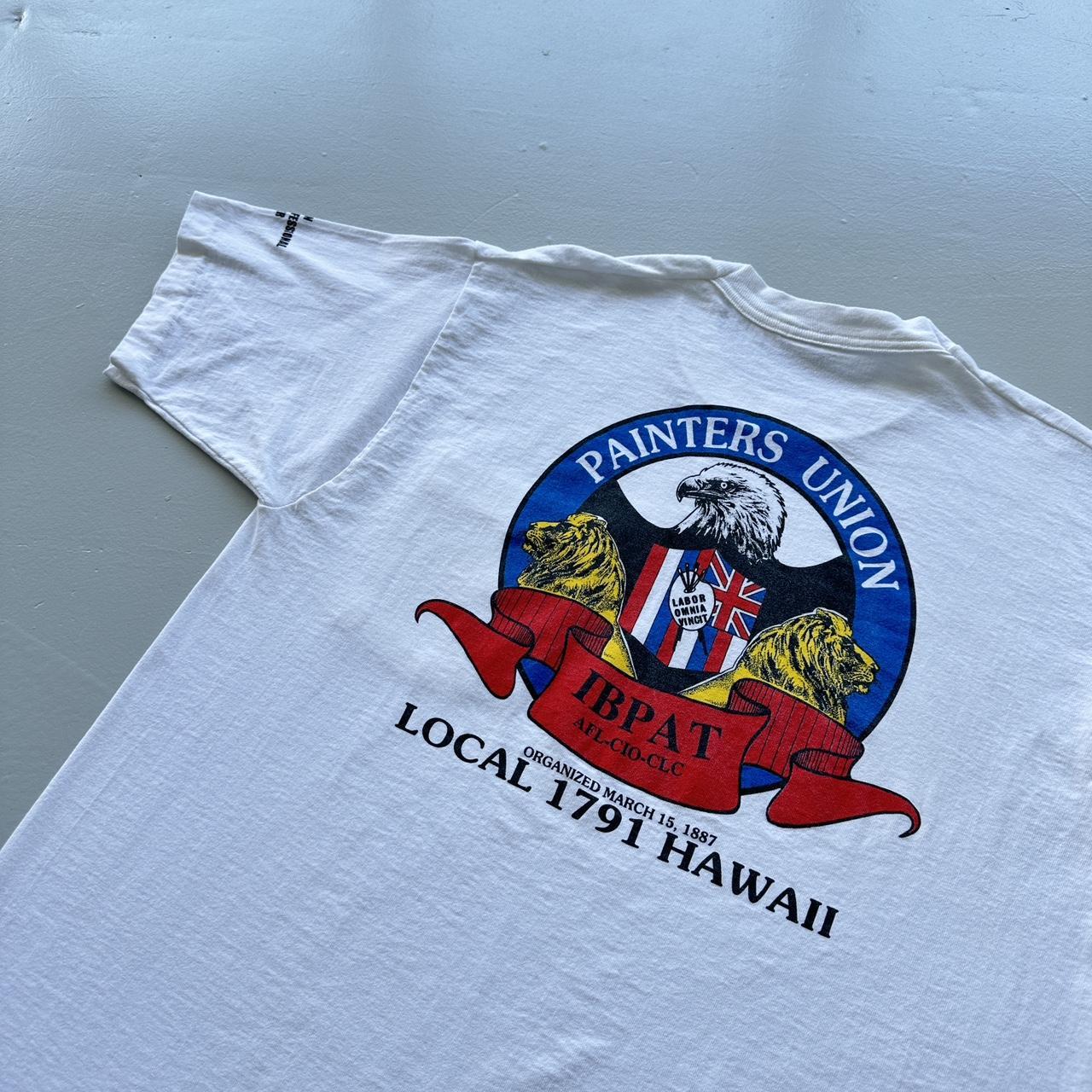 White Hawaii Painters Union Vintage 90’s T-shirt - Large