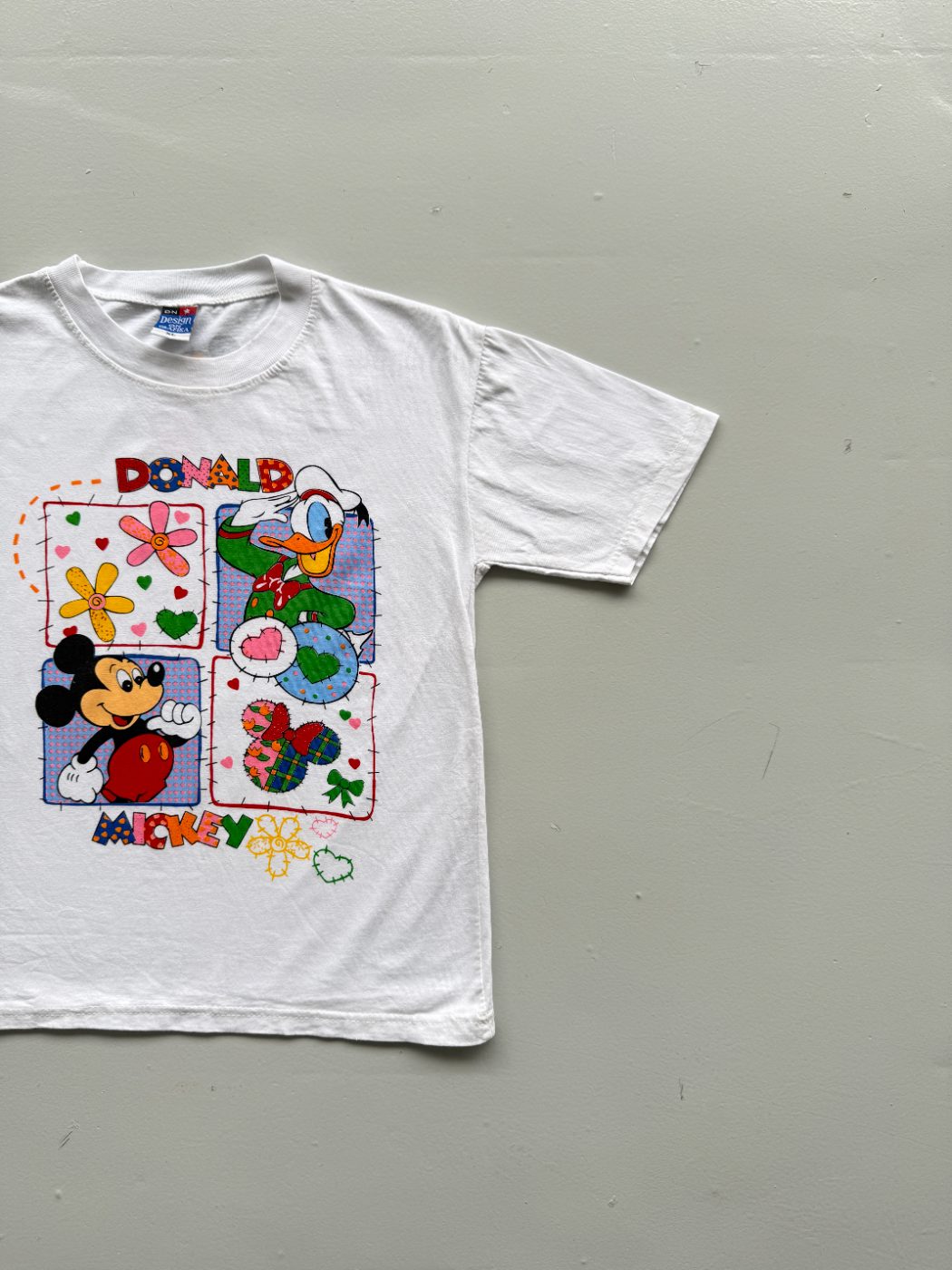 Disney Donald Duck & Mickey Mouse 90's Vintage Graphic Baby T-Shirt - Small