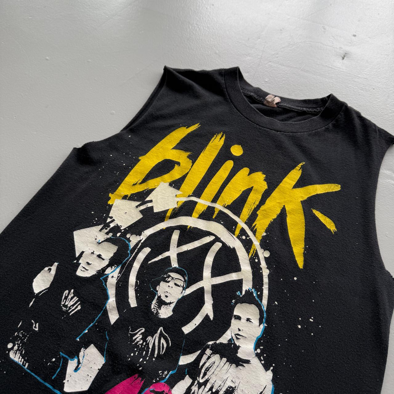 Black Blink-182 Vintage 00s Hand Cut Vest - Small