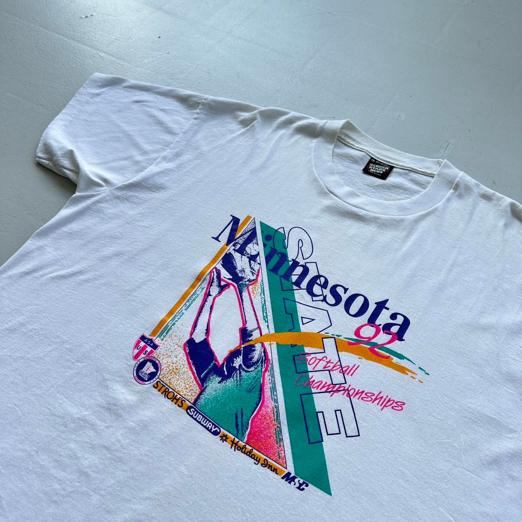 White Minnesota Tourist Vintage 90's T-shirt - 2XL